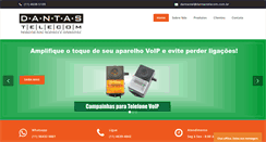Desktop Screenshot of dantastelecom.com.br