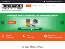 Tablet Screenshot of dantastelecom.com.br